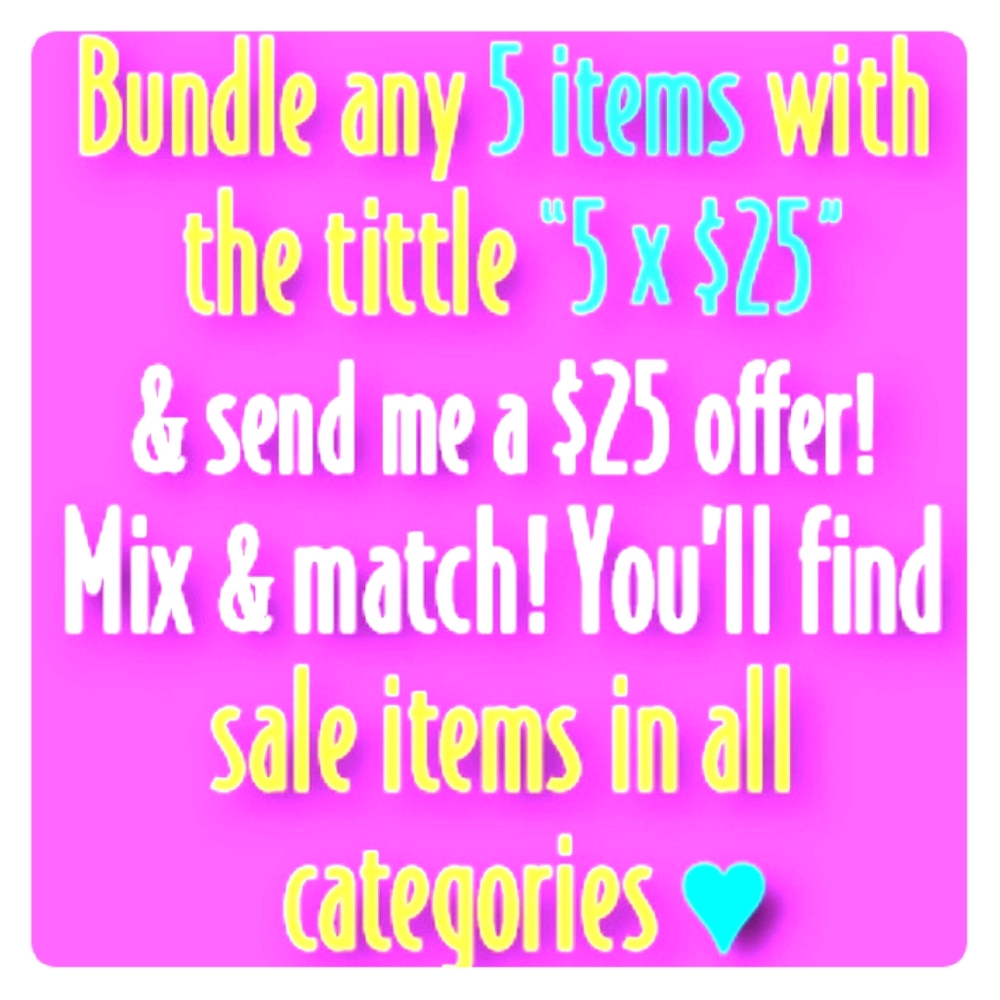 ❗❗**Bundle 5 items for $25**❗❗